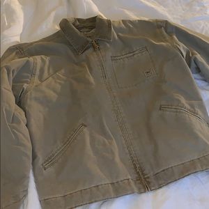 TNA workwear jacket from Aritzia in tan NWT